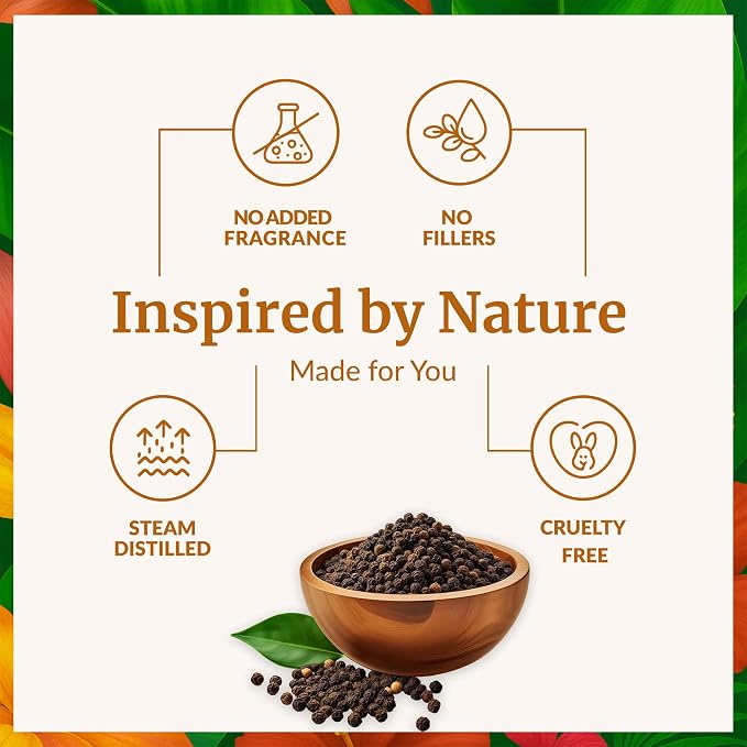 SVA Black Pepper Essential Oil – 4 Fl Oz – 100% Natural Black Pepper Oil - Image 3