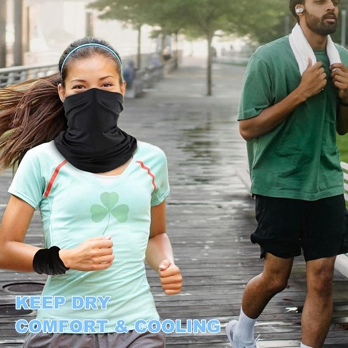 Neck Gaiter Face Mask: Scarf Gator Breathable Balaclava Cooling Cover Masks - Image 2