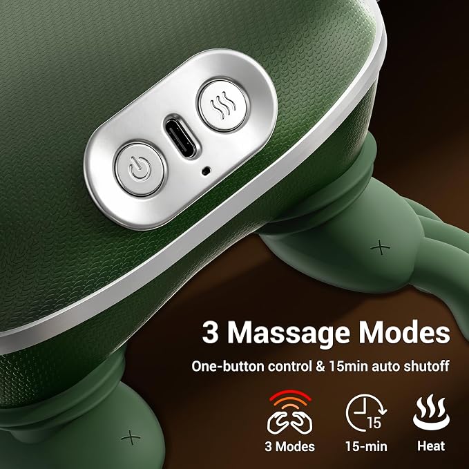 Neck Massager with Heat, Bionic Deep Tissue Shiatsu Kneading, Cordless - Image 4