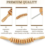 Liitrton Wood Therapy Fasci Massage Tools, Curved Wooden Massage Roller - Image 6