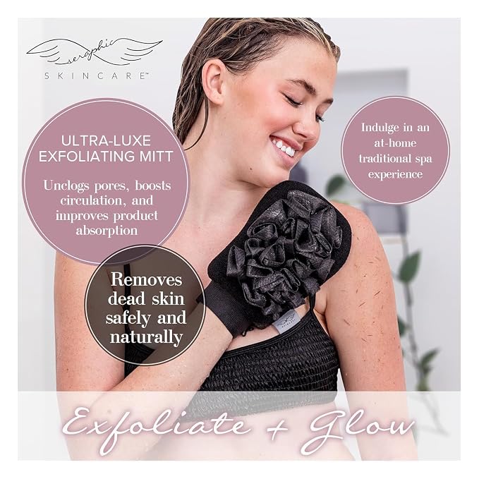 Seraphic Skincare Ultra-Luxe Exfoliating Mitt - Image 2