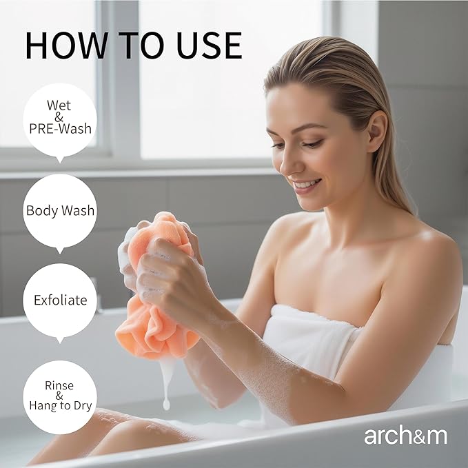 ARCH&M Exfoliating Washcloth Body Scrubber - Image 5