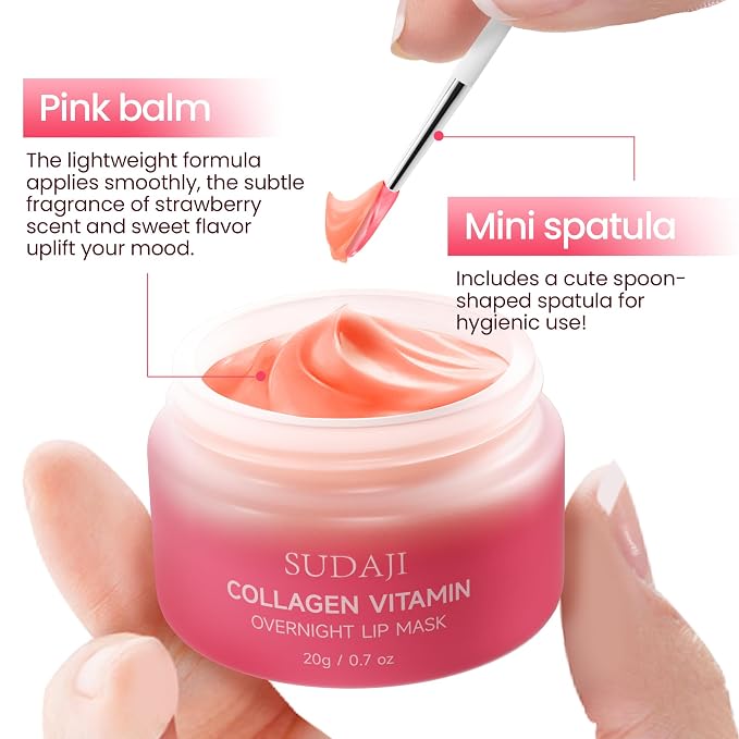Collagen Lip Mask, Hydrating Lip Balm, Lip Moisture - Image 5