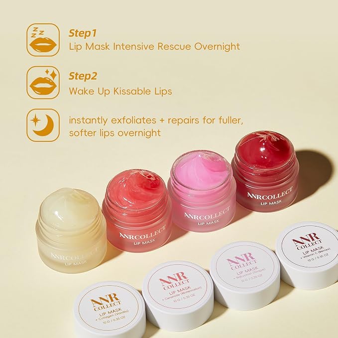 ANRCOLLECT Lip Mask Overnight Set, Revives & Nourishes Gift Set - Image 8