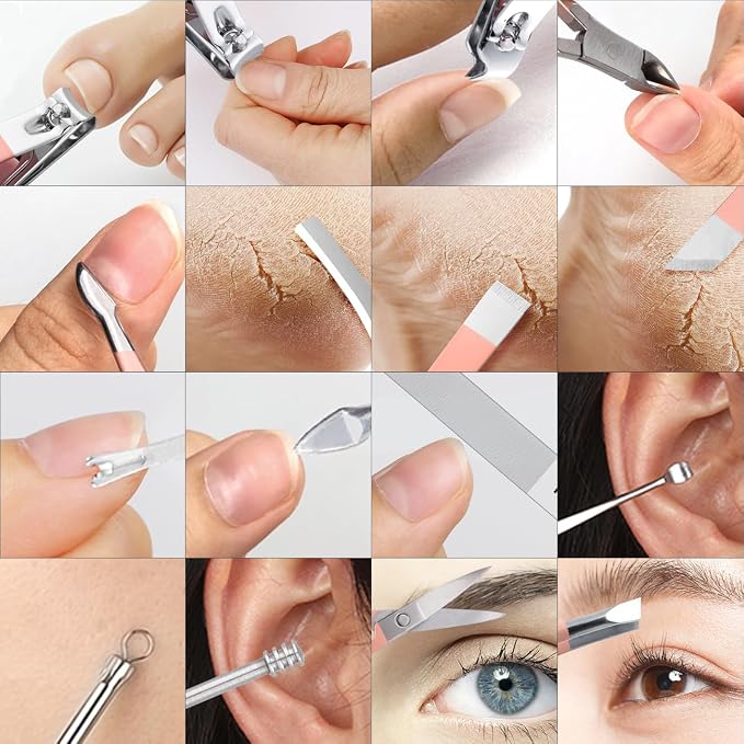Manicure Set Professional Nail Clippers Pedicure Kit - Image 7