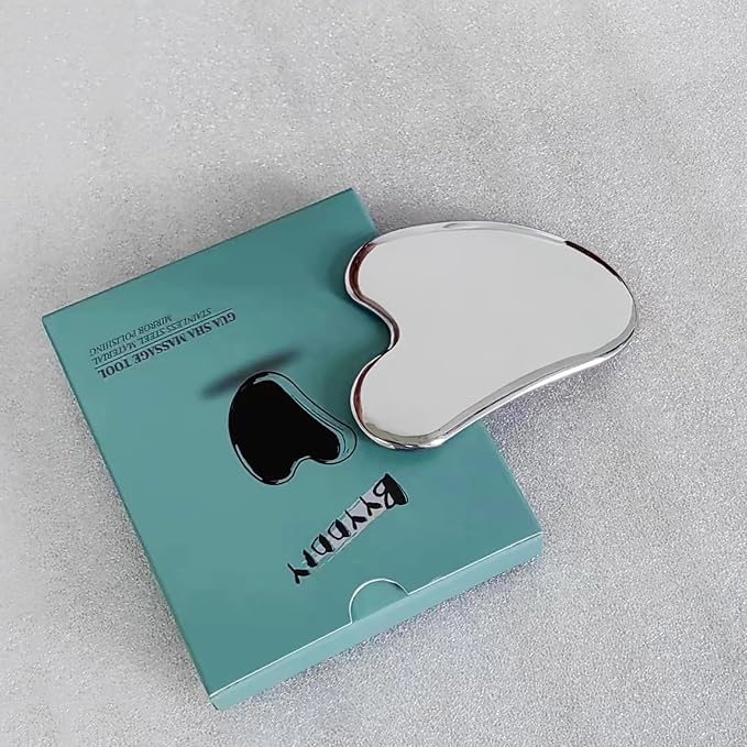 BYYDDIY Spherical Surface Stainless Steel Gua Sha Facial Tools, Metal Gua Sha - Image 4