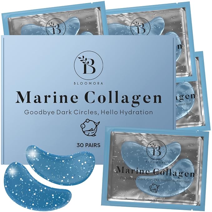 BLOOMORA Marine Collagen Under Eye Patches, by Unknown