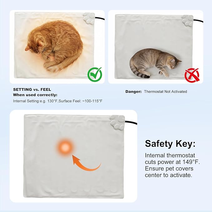 ZOMISIA Large Dog Heating Pad 35x24 Inch - Image 3