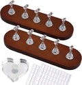 Wooden Stand for Nails Art Display Practice 2 Set, 1 Heart Shaped Acrylic by Unknown