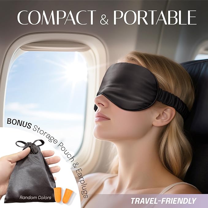 Silk Sleep Mask Eye Mask Blindfold - Image 5