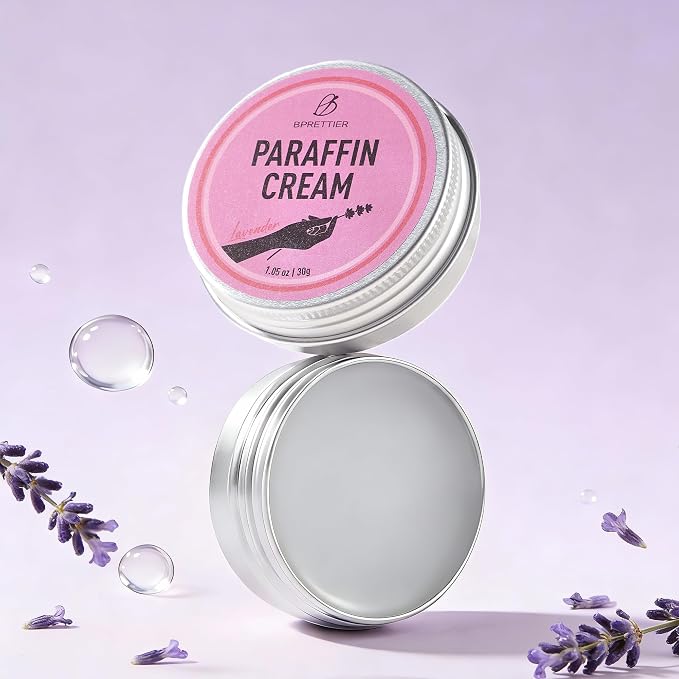 Cold Paraffin Wax Cream for Hands and Feet, Shea Butter Cuticle Balm, Lavender - Image 5