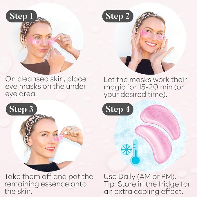 BLOOMORA Rose Under Eye Patches - Image 6