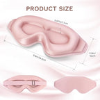 FlyCoco 99% Fully Block Out Light Eye Sleep Mask, 3D Deep Contoured Eyes Cover - Image 2