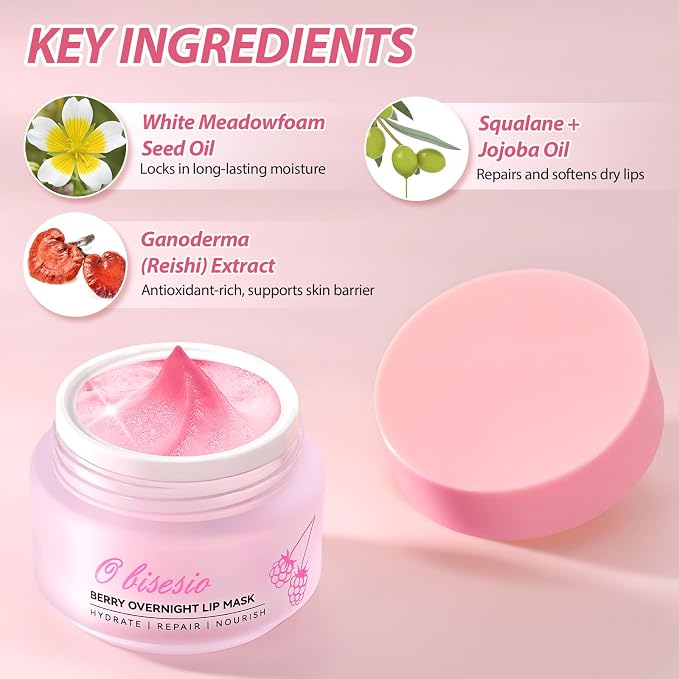 Lip Mask, Lip Balm, Overnight Lip Mask, Lip Cream, Lip Sleeping Mask, Enriched - Image 2