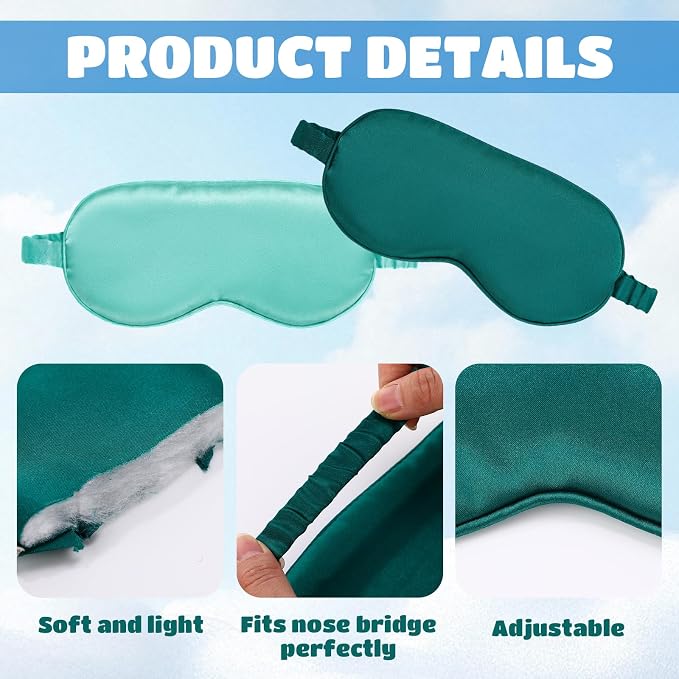 Cutecrop 50 Pcs Silk Sleep Mask Blackout - Image 3