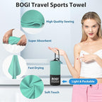 BOGI Microfiber Travel Sports Towel-Quick Dry Soft Lightweight Absorbent - Image 4