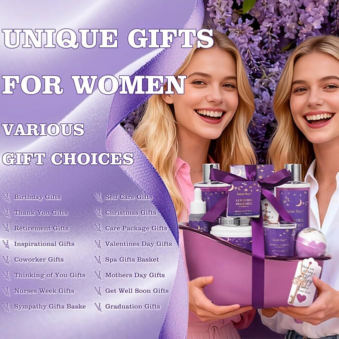 Mothers Day gift Bath Basket Spa Kit Spa Gifts - Image 4