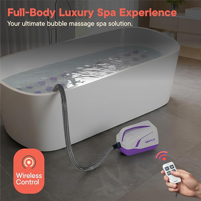 Bubble Bath Massager Mat for Bathtub, 47.24" x 14.57" Full-Body Heated Air Spa - Image 8