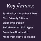 LOLLIPOP Handle Dual-Sided Silicone Face Scrubber, Face Exfoliator, Synthetic - Image 6