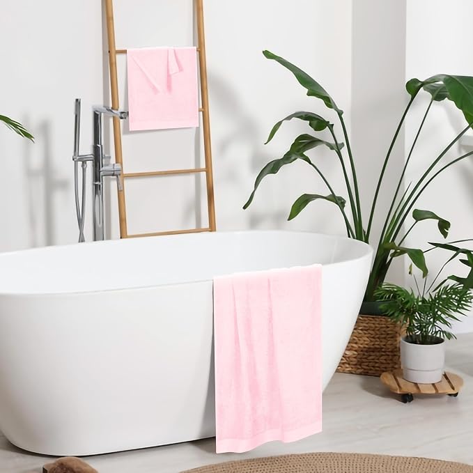 Ultra Soft 3 Pack Cotton Towel Set, Contains a Bath Towels 28x55 inch, a Hand - Image 5