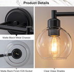 Bathroom Light Fixtures, 4-Light Modern Bathroom Vanity Light, Adjustable - Image 2