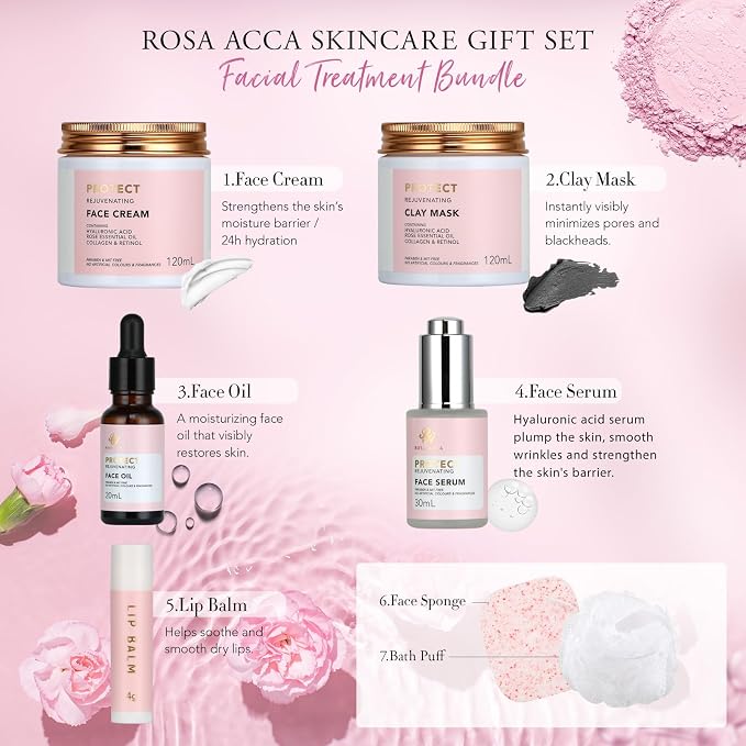 30pcs Mothers Day Gift, Rose Facial Skin Care Set - Image 6