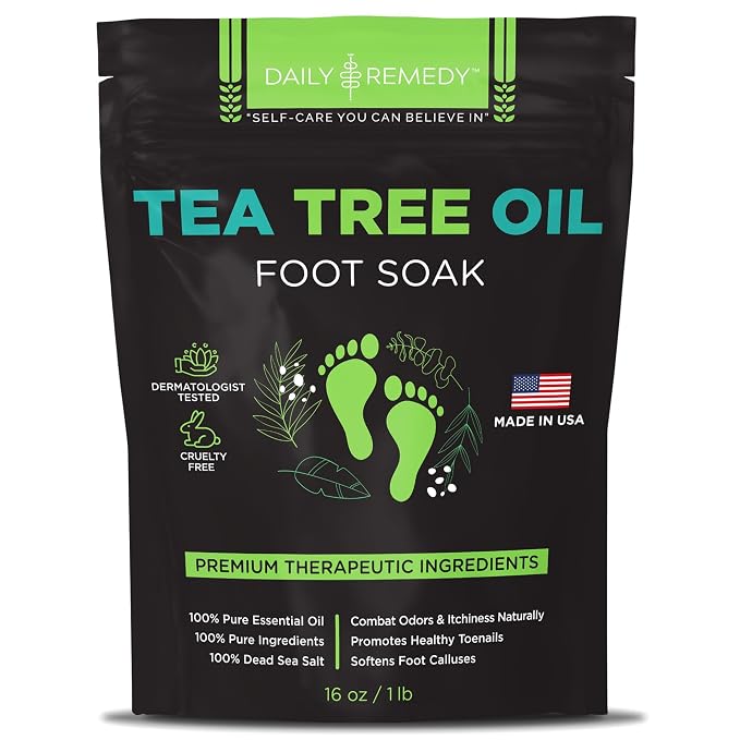Tea Tree Oil Foot Soak with Epsom Salt by DAILYREMEDY