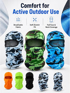 SATINIOR 6 Pcs Ski Mask Cover Balaclava Full Face Mask Summer Face Cover UV - Image 2