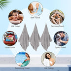 SmoothNovelty 16 Pack Microfiber Bath Towels Bulk 27'' x 60'' Oversized Size - Image 7