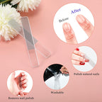 Zhehao 6 Pcs Glass Nail File and Nail Shiner Set Manicure Pedicure Glass File - Image 4