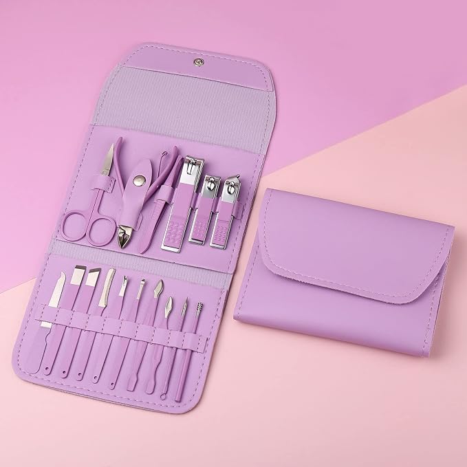 Manicure Set, Nail Clippers, Pedicure Kit, 16 in 1 Professional Grooming Kit - Image 2