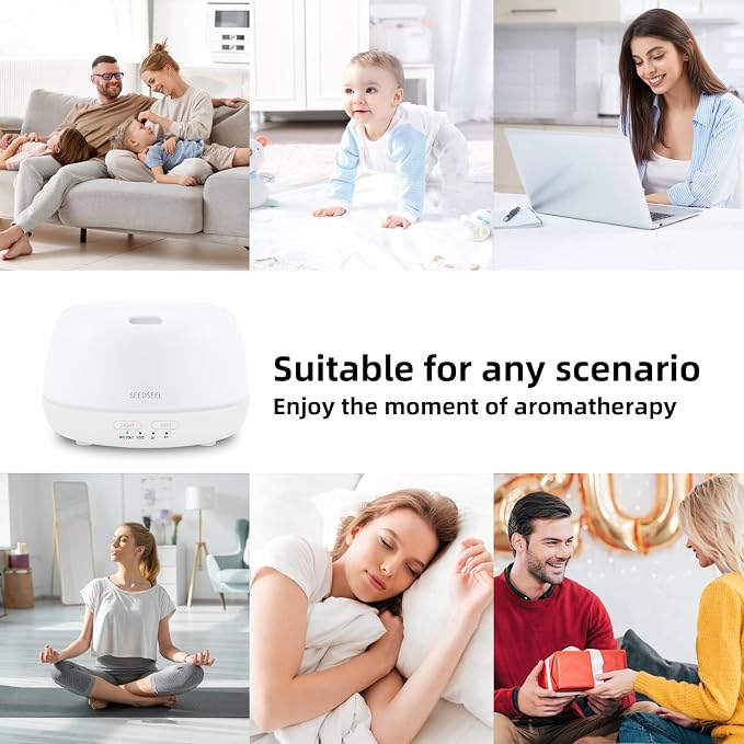 SEEDSEEL 300ML Essential Oil Diffuser - Image 4
