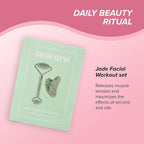 Skin Gym Jade Facial Roller & Gua Sha Tool Workout Set, Revitalizing Skincare - Image 5