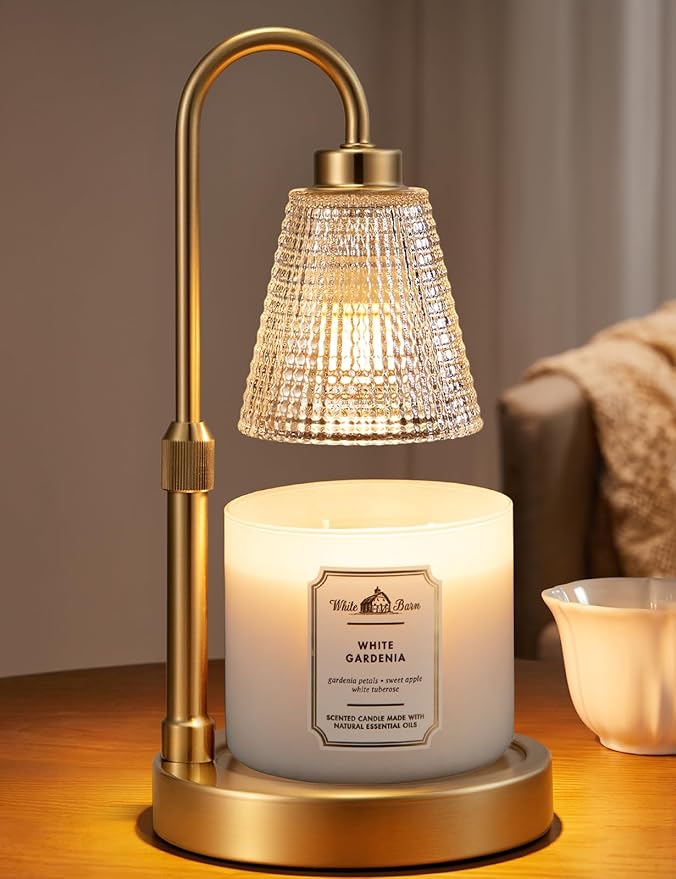 Big Gold Candle Warmer Lamp by Innqoo