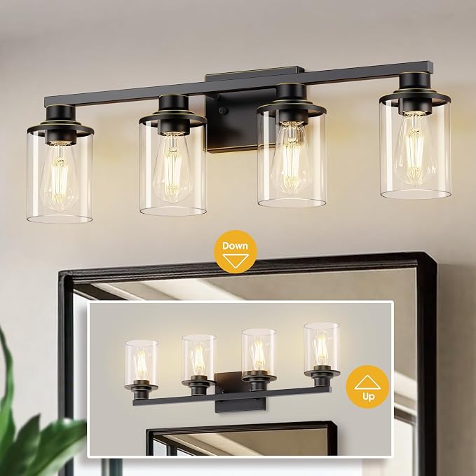 L LOHAS LED 4 Light Bathroom Light Fixtures, Vanity Lights - Image 5