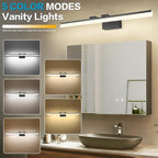SOLFART Dimmable Matt Black Bathroom Vanity Light Light Fixtures - Image 5