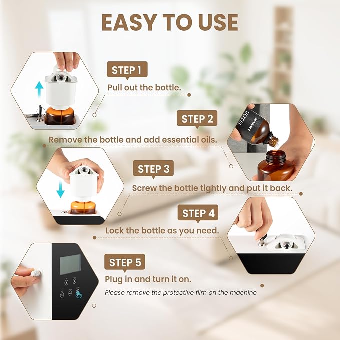 URPOWER 300ML Waterless Scent Essential Oil Diffuser - Image 5