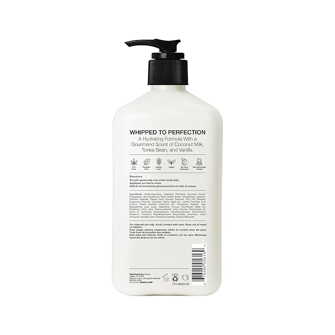 Hempz Whipped Vanilla & Coconut Cream Body & Hand Lotion, Vegan Formula - Image 2