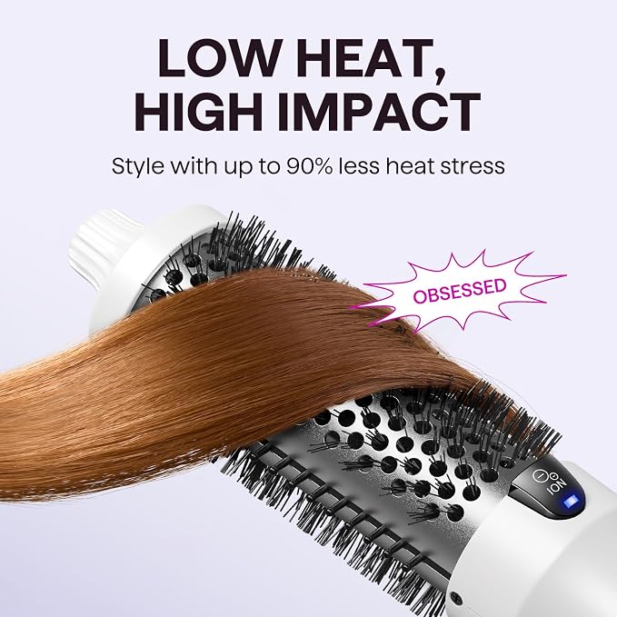 Wavytalk Blowout Boost Thermal Brush, 1.5 inch Heated Round Brush - Image 6