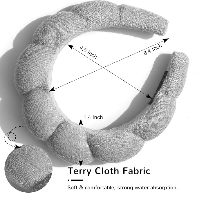 Spa Terry Cloth Headbands - Image 2