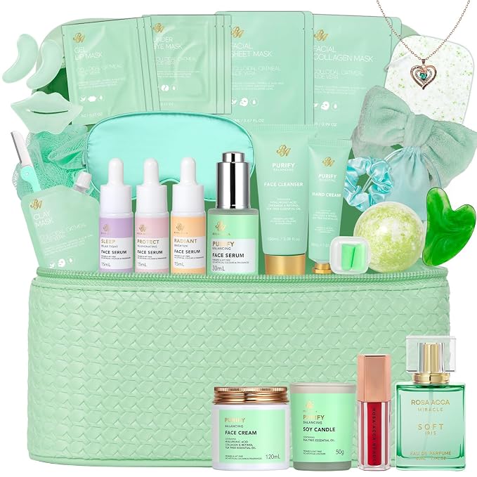 Mothers Day Gifts for Mom, Spa Gift Basket Set for Women, Bath and Body Gift Set by RAROSAACCA