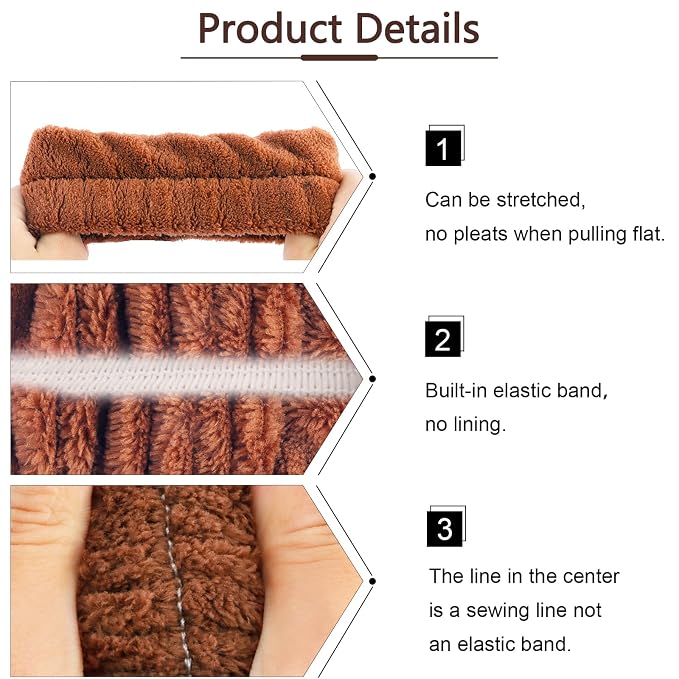 VELSCRUN Spa Headband, Makeup Face Wash Skincare Headbands, Stuff - Image 7