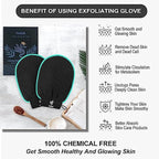 Exfoliating Gloves 2 Pcs, Exfoliating Body Scrubber - Image 4