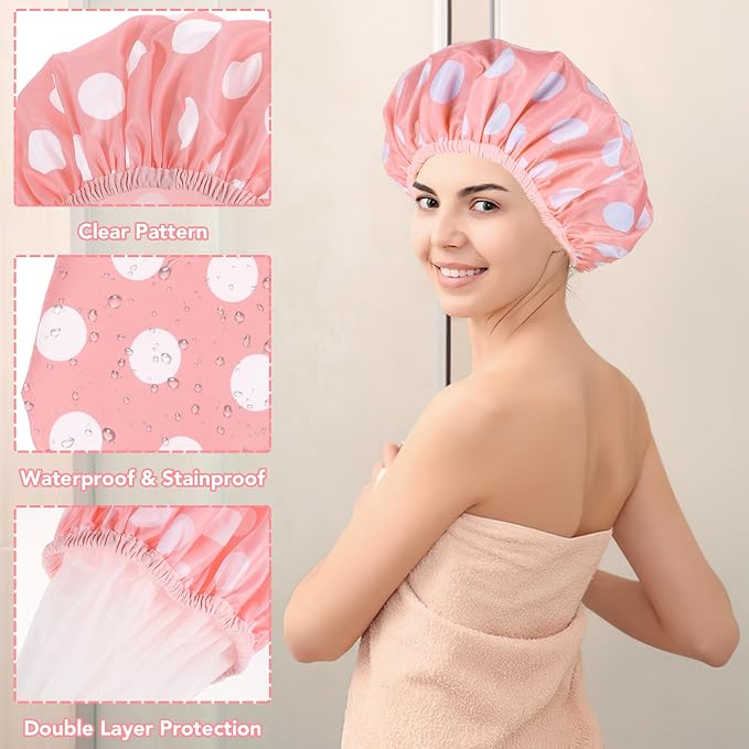 WSICSE 2 Packs Large Shower Caps - Image 4