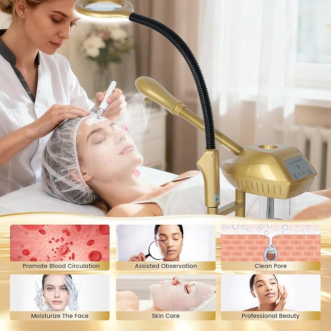 Professional Facial Steamer Adjustable Height and Angle, Face Steamer Clean - Image 6