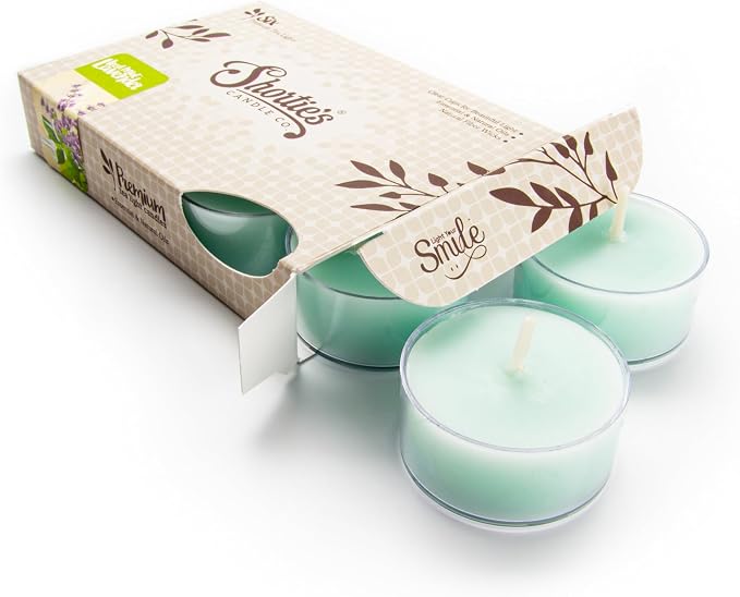 Iced Mint Lavender Premium Tealight Candles by ShortiesCandleCompany