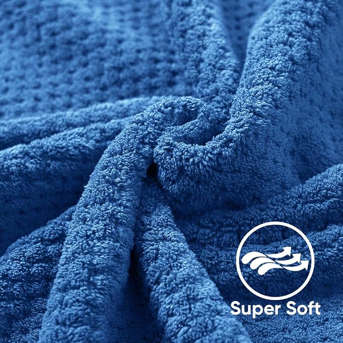 HOMEXCEL Bath Towel Set Pack of 4, 30 x 60 Inches Large Microfiber Bath Towels - Image 2