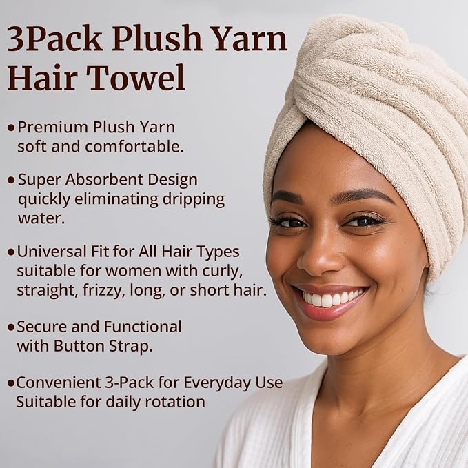 Hair Towel Wrap for Women - Image 3