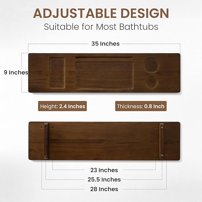 Teak Bathtub Tray - Image 3