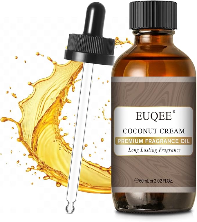 EUQEE 2.02 Fl OZ Coconut Cream Fragrance Oils, Premium Fragrance Essential Oils by EUQEE